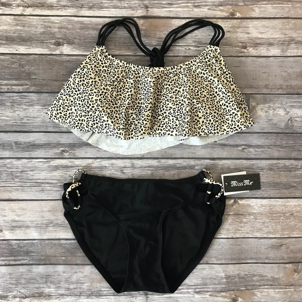 New Miss Me Super Nova Cheetah Print Bikini - Picture 6 of 8
